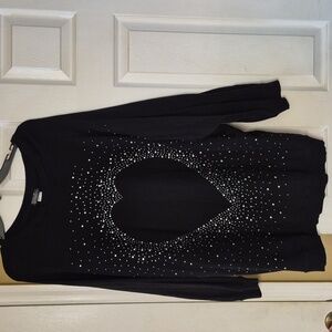 Bling heart tunic